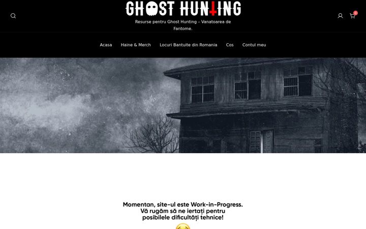 Screenshot of ghosthunting.ro