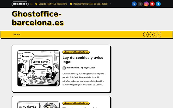 Screenshot of ghostoffice-barcelona.es