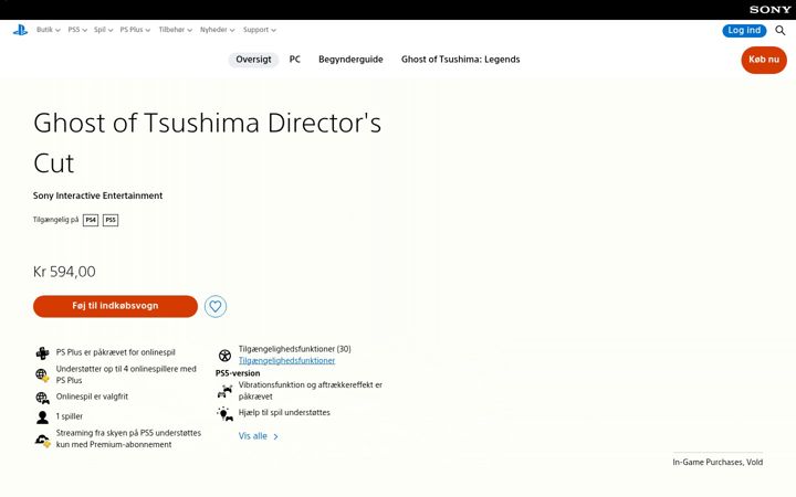 Screenshot of ghostoftsushima.com