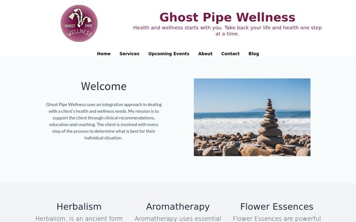 Screenshot of ghostpipewellness.com