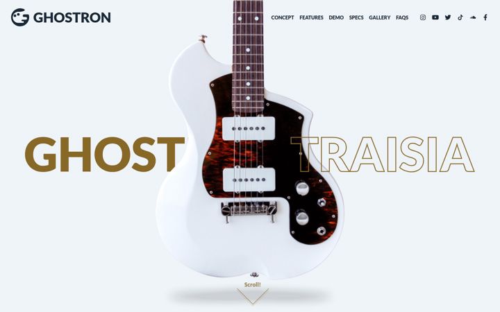 Screenshot of ghostron.com