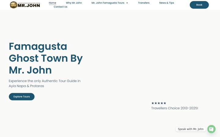 Screenshot of ghosttownfamagustabymrjohn.com