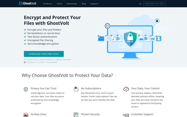 Screenshot of ghostvolt.com