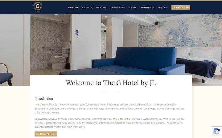 Screenshot of ghotel.com.mt