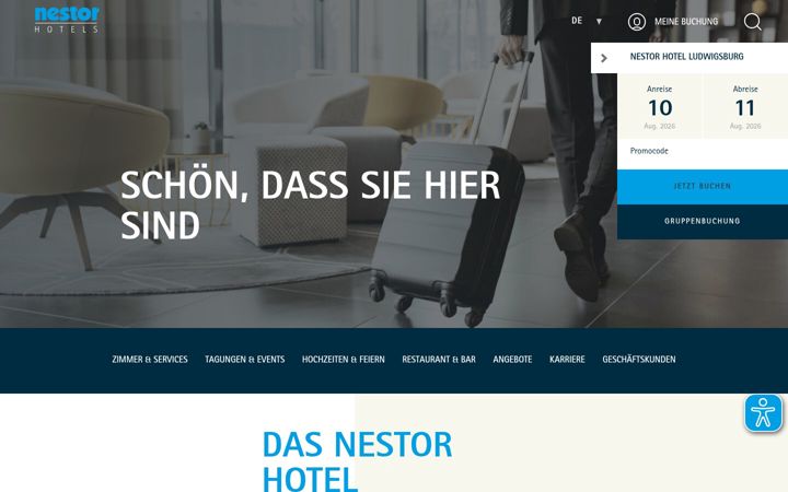Screenshot of ghotel.de