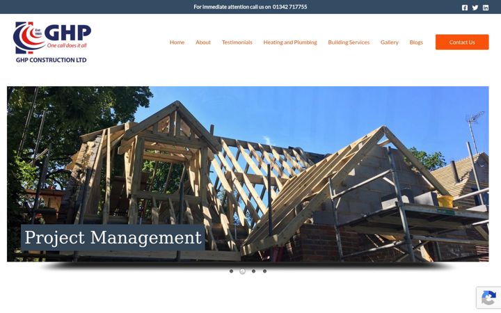 Screenshot of ghpbuilders.co.uk