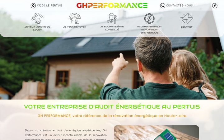 Screenshot of ghperformance.fr
