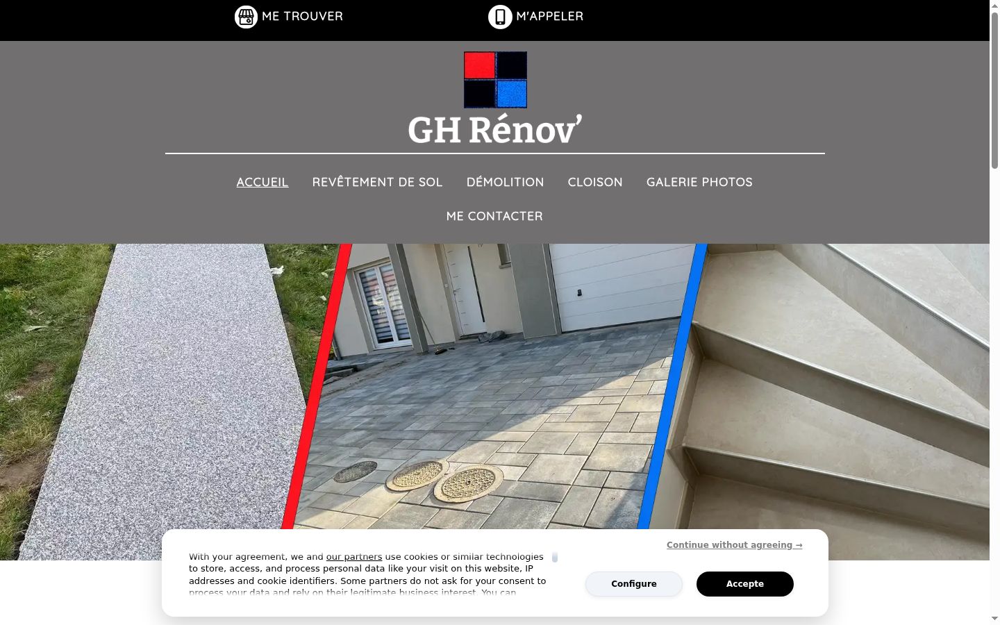 Sutikimo reklamjuostės, rodytos prieš bet kokią sąveiką, ekrano kopija
