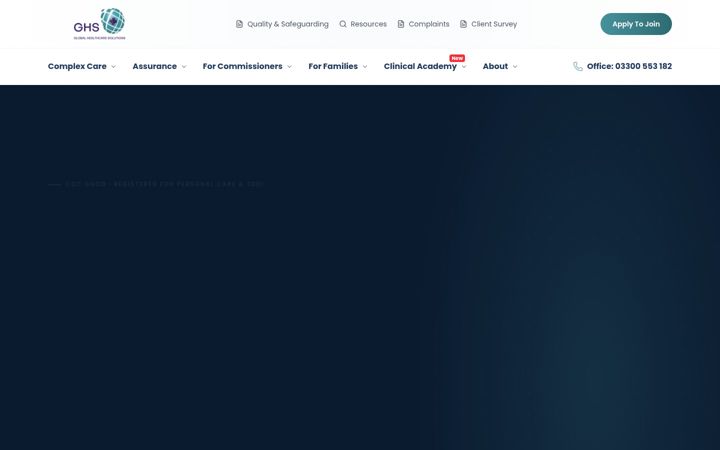 Screenshot of ghs-care.co.uk