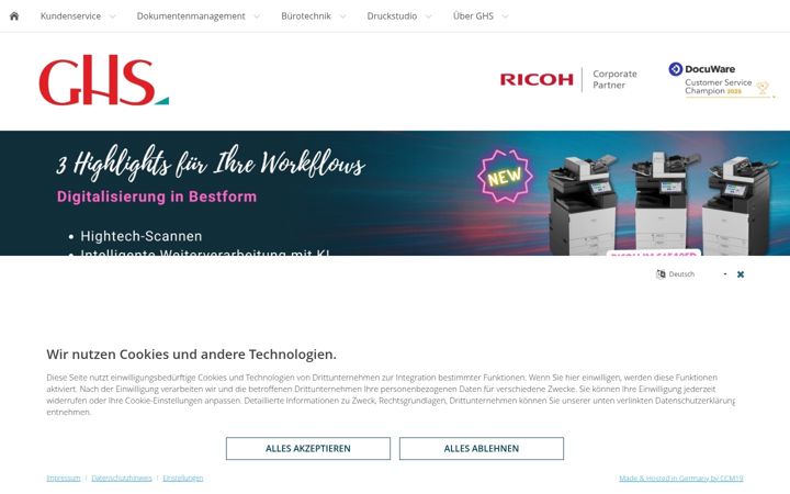 Screenshot of ghs-trier.com