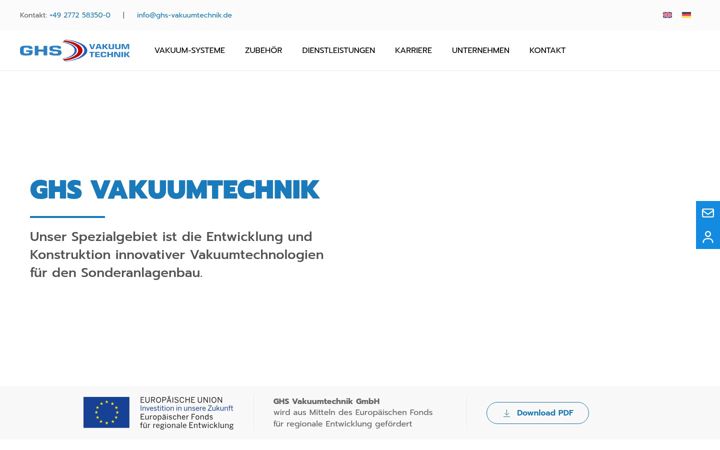 Screenshot of ghs-vakuumtechnik.de