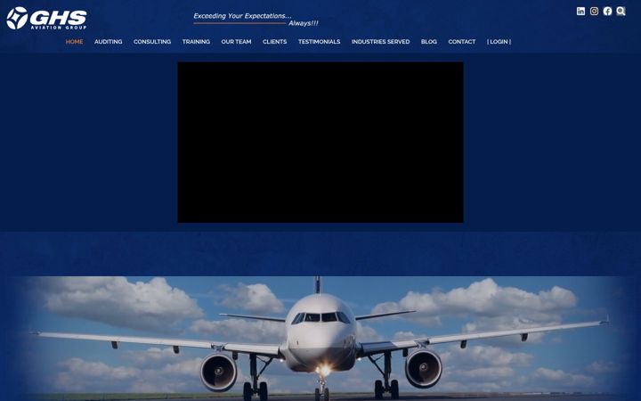 Screenshot of ghsaviationgroup.aero