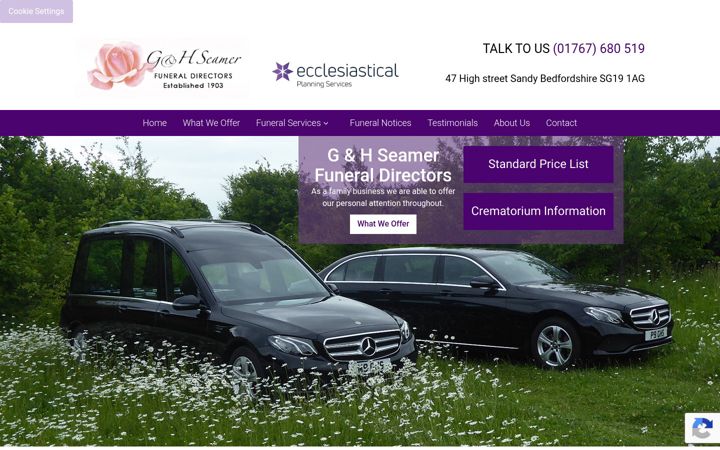 Screenshot of ghseamer.co.uk