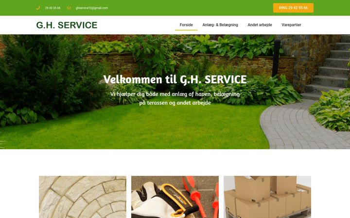 Screenshot of ghservice-brande.dk