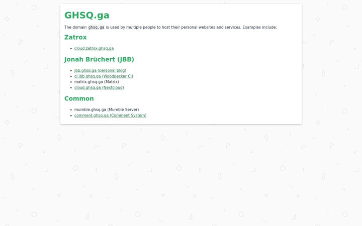 Screenshot of ghsq.de