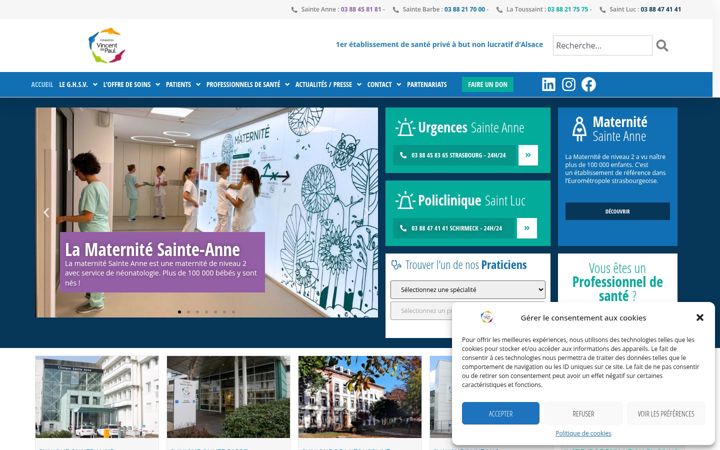 Screenshot of ghsv.org