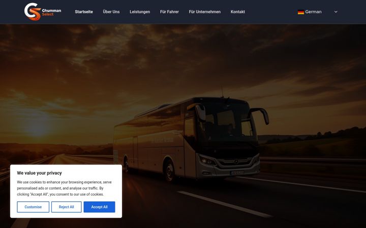 Screenshot of ghummanselect.de