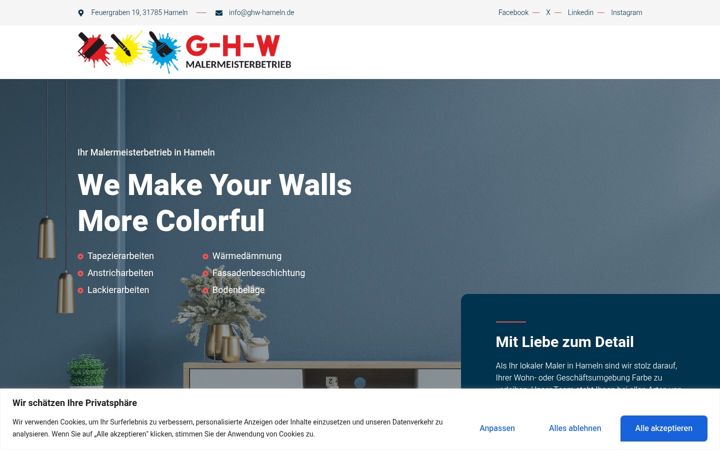 Screenshot of ghw-hameln.de