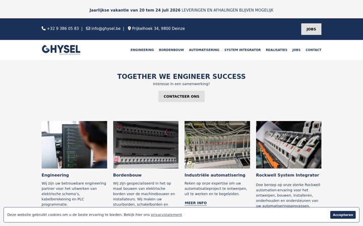 Screenshot of ghysel.be