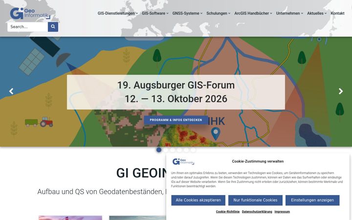 Screenshot of gi-geoinformatik.de