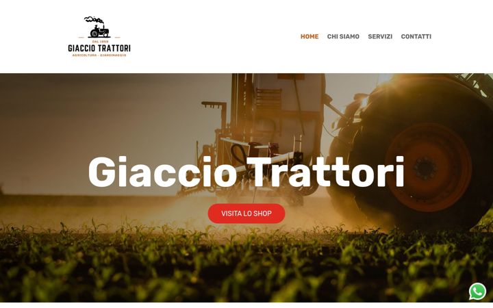 Screenshot of giacciotrattori.it