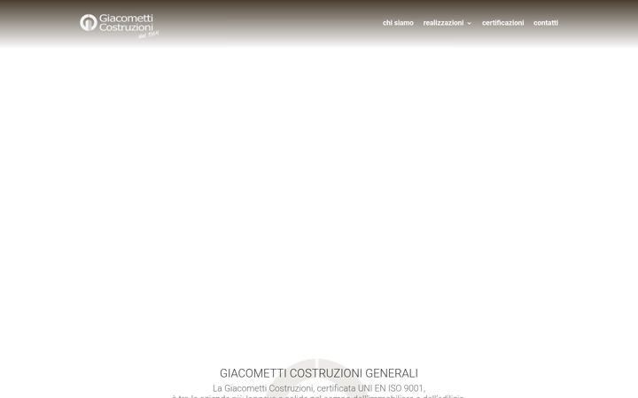 Екранна снимка на giacometticostruzionigenerali.it