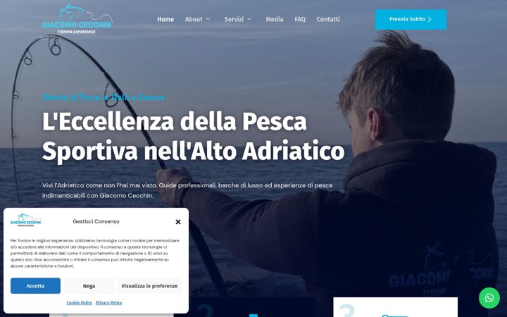 Screenshot of giacomocecchinfishingexperience.com