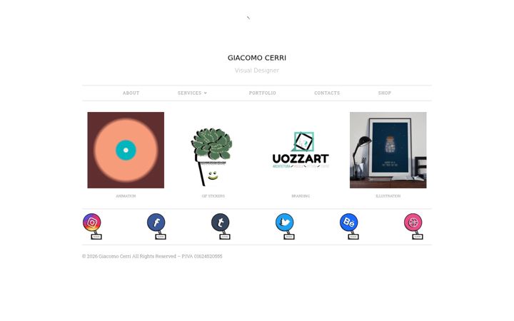 Screenshot of giacomocerri.com