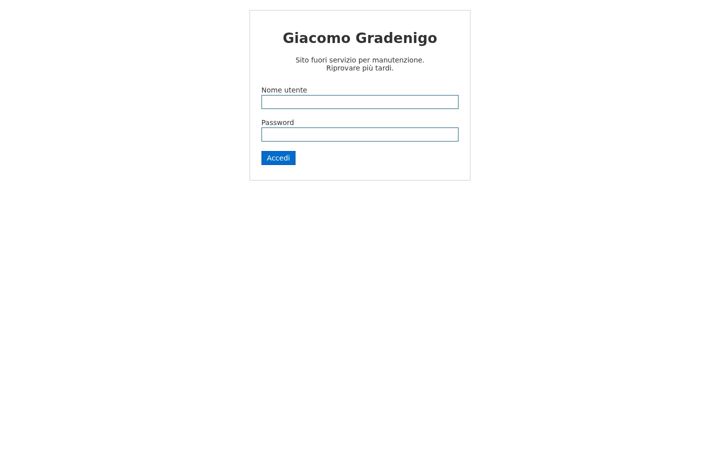 Screenshot of giacomogradenigo.it