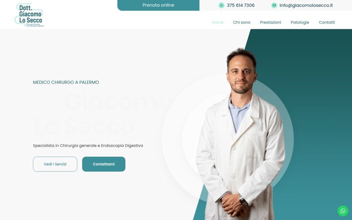 Screenshot van giacomolosecco.it