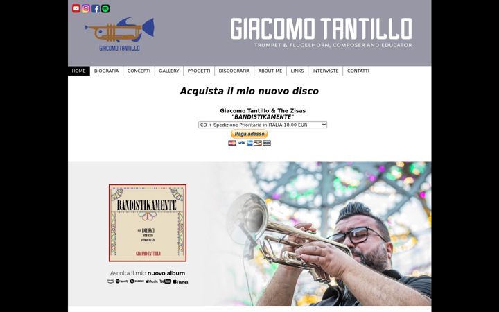 Screenshot of giacomotantillo.com