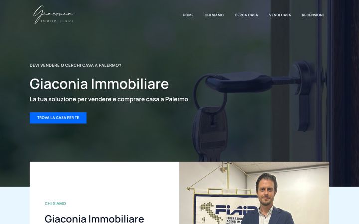 Screenshot του giaconiaimmobiliare.it