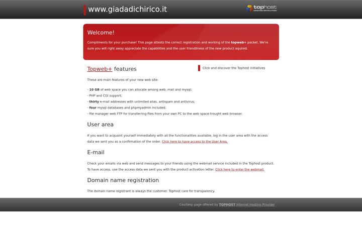 Zrzut ekranu giadadichirico.it