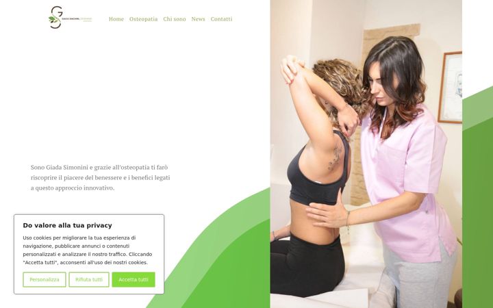 Screenshot of giadasimoniniosteopata.it