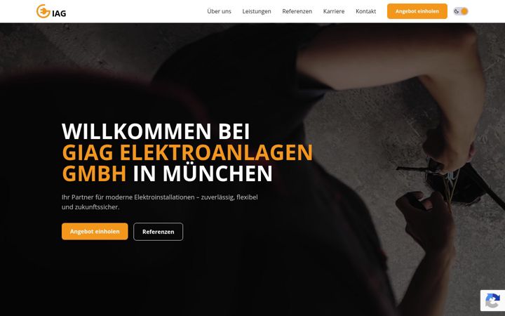 Screenshot of giag-elektro.de