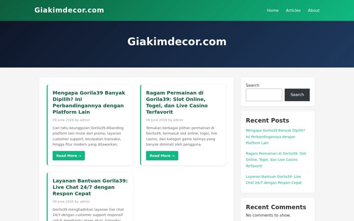 Screenshot of giakimdecor.com