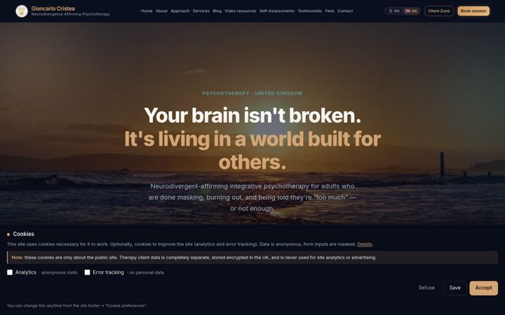 Screenshot of giancarlocristea.com