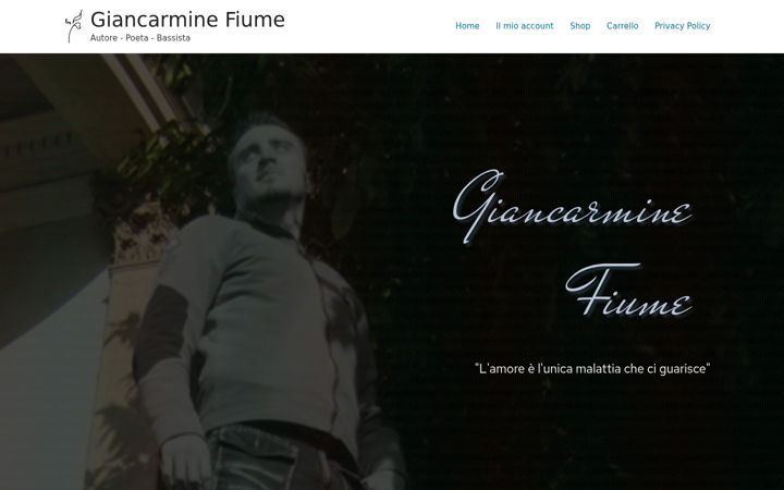 Screenshot of giancarminefiume.com