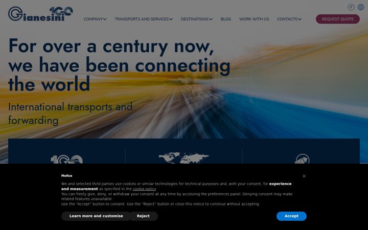Screenshot of gianesini.com