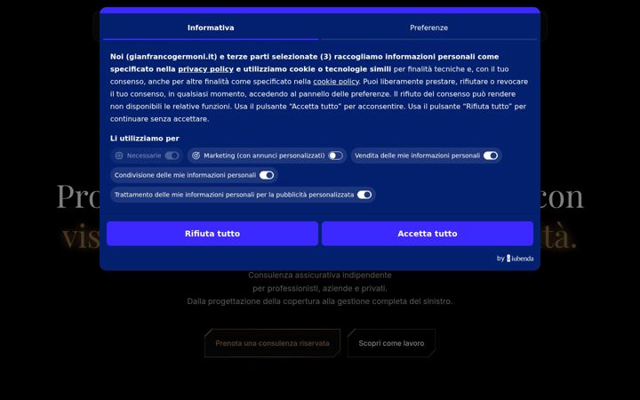 Posnetek zaslona gianfrancogermoni.it