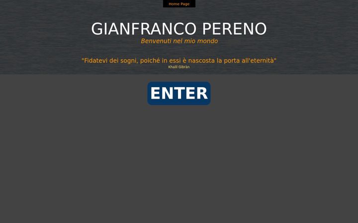 Captură de ecran a gianfrancopereno.it