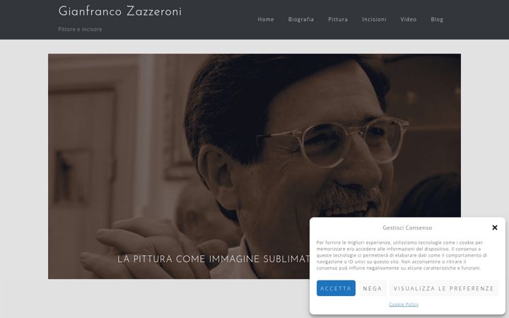 Screenshot of gianfrancozazzeroni.it