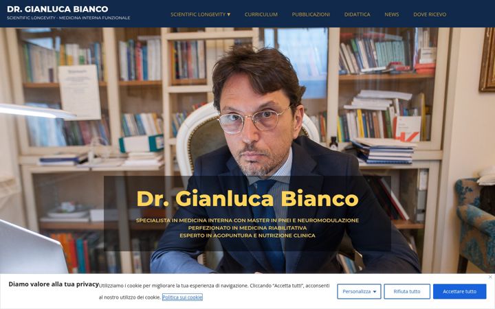 Screenshot of gianlucabiancomd.it
