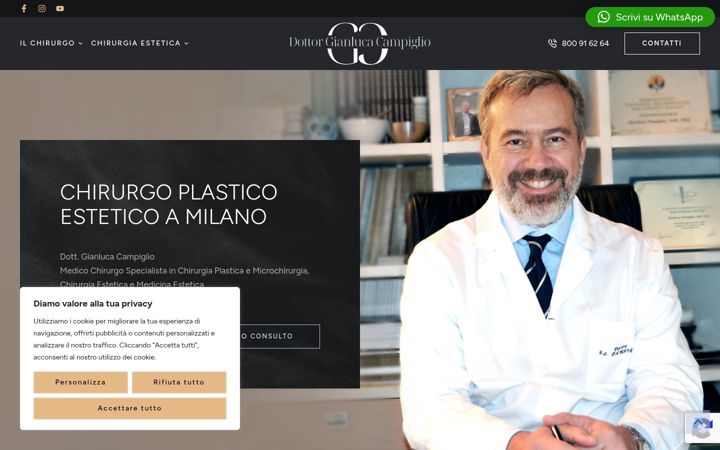 Screenshot of gianlucacampiglio.com