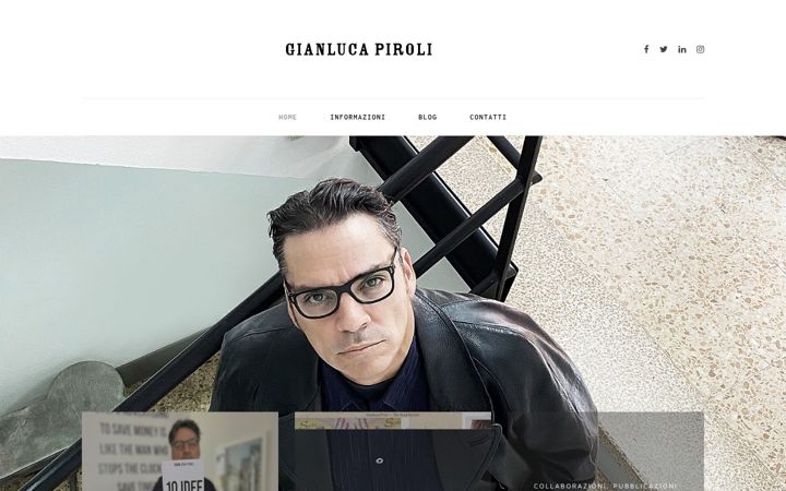Screenshot of gianlucapiroli.it