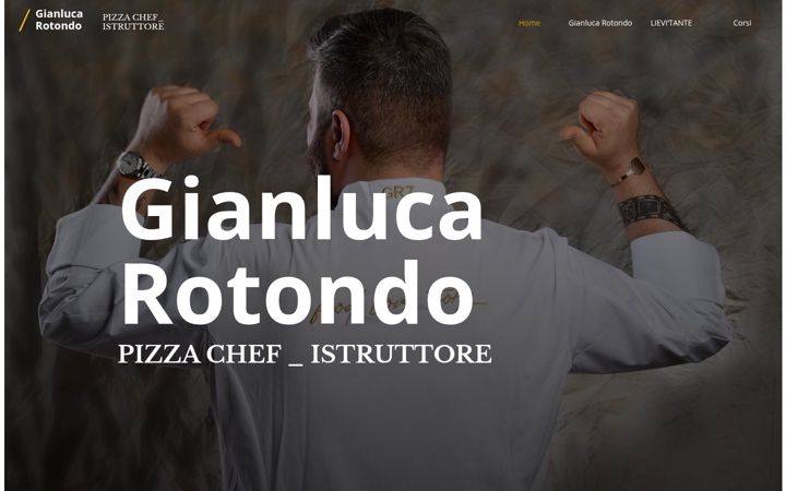 Screenshot of gianlucarotondopizzachef.com