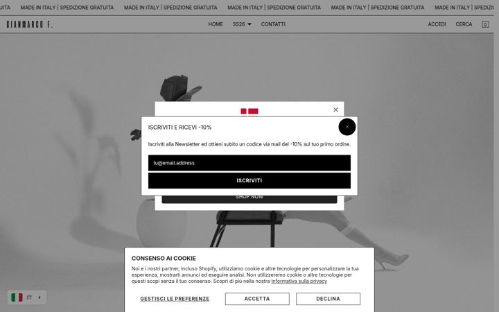 Screenshot of gianmarcof.it