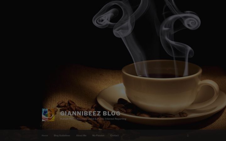 Screenshot of giannibeezblog.com