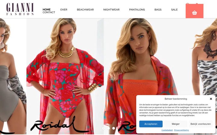 Screenshot of giannifashion.nl