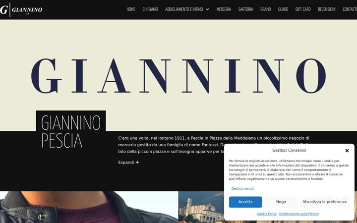Screenshot of gianninopescia.it